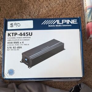 Alpine KTP-445U Compact Amplifier with Blue Detail